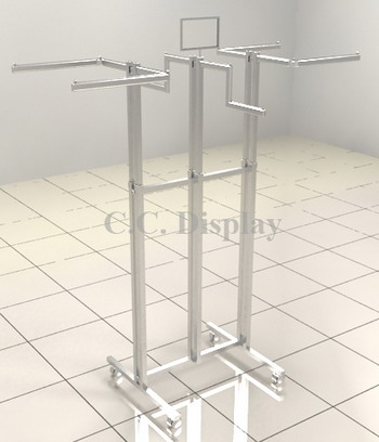 six way clothing rack